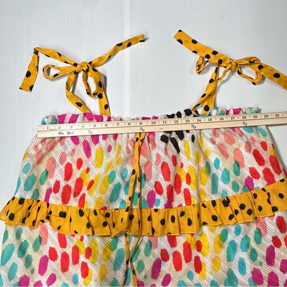 Anthropologie NWT Conditions Apply Ruffled Tie Strap Cami Sz XL - Picture 9 of 13